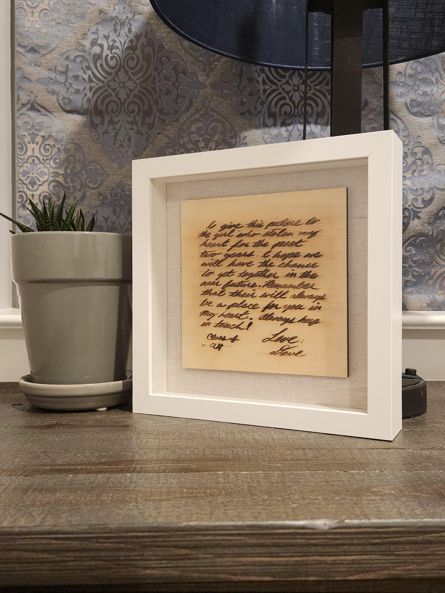 Keepsake Handwriting Frame