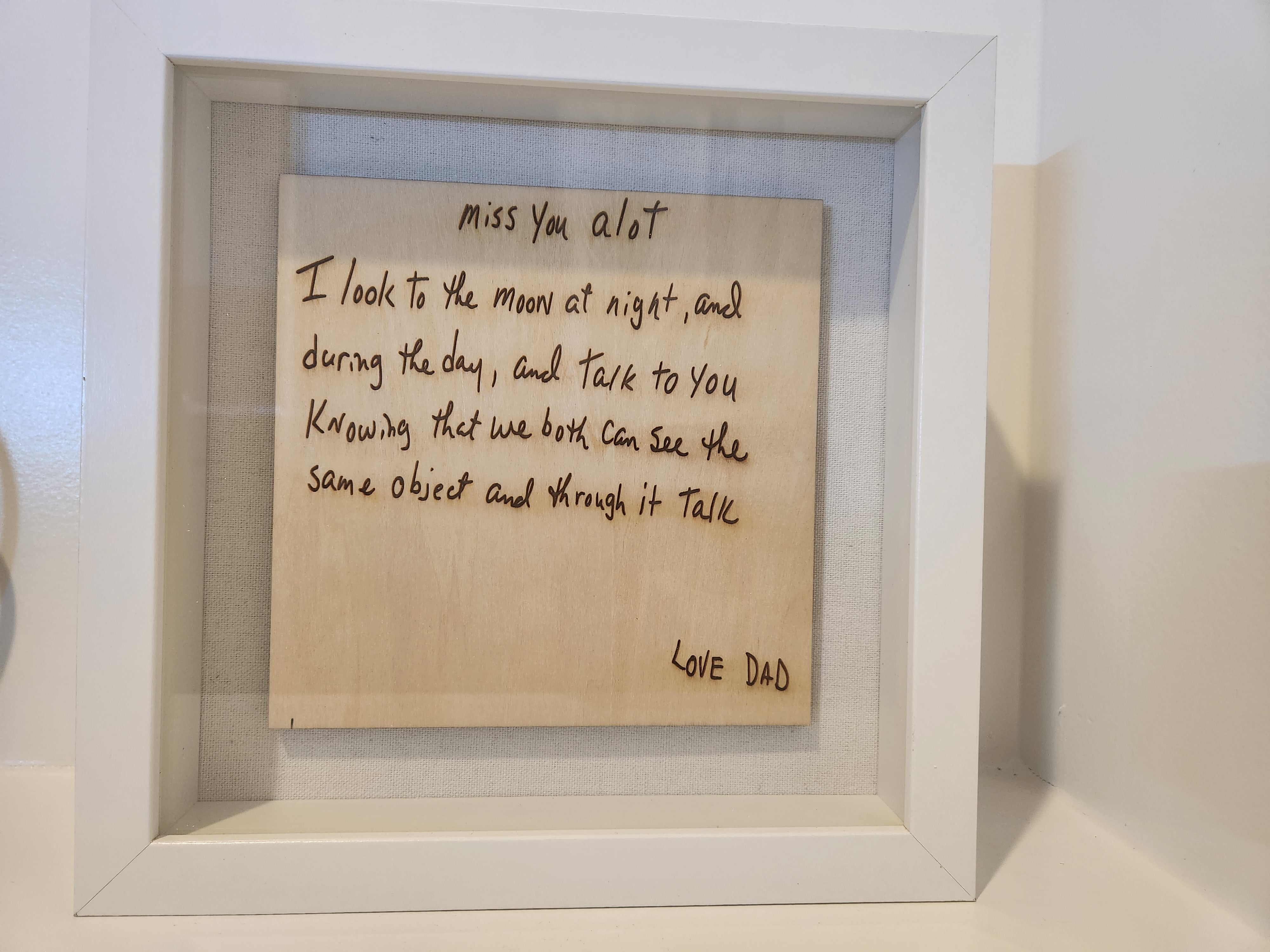 Keepsake Handwriting Frame – CLOIEE